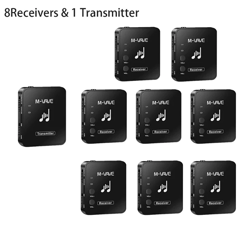 M-vave M8 Wp-10 2.4G Trasmissione Wireless Cuffia Auricolare MS-1 Sistema di monitoraggio Trasmettitore Ricevitore Streaming per Stereo
