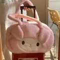 Sanrio Cute My Melody borsa a tracolla giapponese Kuromi Lovely Plush Bag Lolita Messenger Bag per