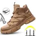 Scarpe antinfortunistiche leggere stivali Sneakers da lavoro scarpe con punta in acciaio scarpe
