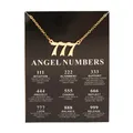 Nuova moda alla moda in lega color oro numeri angelo fortunato desiderio 777 collana con ciondolo per donna ragazza regalo gioielli di compleanno Dropship
