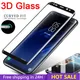 Vetro temperato a copertura totale curvo 3D per Samsung Galaxy S9 S8 Plus Pellicola proteggi schermo in vetro protettivo per S6 S7 Edge Note 8 9