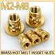 M2 M2.5 M3 M4 M5 M6 M8 inserto Hot Melt in ottone flangia zigrinata filettatura dado in rame stampaggio a caldo inserimento a iniezione dado tipo T