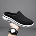 2023 ciabatte casual da uomo pantofole piatte traspiranti in rete scarpe da coppia estive mocassini di grandi dimensioni scarpe moda pantofole da strada da uomo