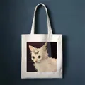 Cute Cat Shopping Bag Shopper Bags Tote Canvas Bag Harajuku borsa a tracolla Casual da donna Kawaii