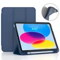 Per iPad 10 custodia di decima generazione con portamatite Cover posteriore in Silicone per iPad Pro