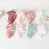 3 paia/lotto calzini per neonati calzini per neonati calzini per neonati in cotone tinta unita con