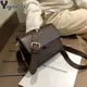 Borsa a tracolla piccola da donna di marca di moda borsa a tracolla leggera in pelle PU borsa a