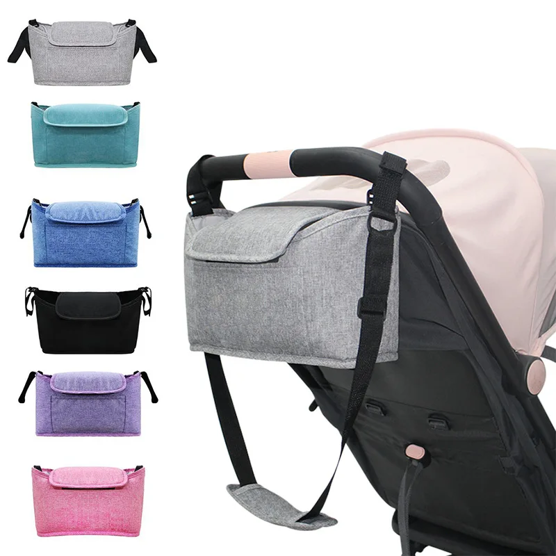 Carrozzina Passeggino Organizer Bag Borse per pannolini Borsa per passeggino per allattamento Accessori per passeggino Copertura portabicchieri per passeggino con spallacci