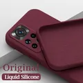 Custodia in silicone liquido per Xiaomi Redmi Note 11 11S 12 Plus POCO X5 F5 M4 Pro 5G Cover