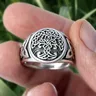 EYHIMD Viking Tree of Life Yggdrasil Celtics anello da annodare gioielli da uomo in acciaio