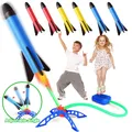 Bambini Air Stomp Rocket Foot Pump Launcher Toys gioco sportivo Jump Stomp Outdoor Child Play Set