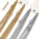 Semitree 10 pz 50 cm 2mm Colore Oro Catene a maglia in acciaio inossidabile Collane Gioielli di moda Catene cubane Catena all'ingrosso Artigianato fai da te