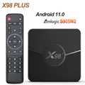 Smart X98 Plus TV Box Amlogic S905W2 Android 11 4G 64GB supporto H.265 AV1 Dual Wifi BT5.0 lettore