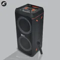 Altoparlante Bluetooth doppio da 8 pollici Colonna wireless portatile Subwoofer stereo di grande potenza Karaoke Musica per feste Luce LED con microfono