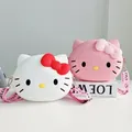 Hello Kitty Bag Kawaii Cartoon borsa a tracolla in Silicone impermeabile Mini Cute Hello Kitty borsa