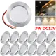 12V RV Interni Camper Lettura Luci del tetto Incasso Plafoniere a LED Pannello Camper RV Lampada da soffitto Roulotte Barca Downlight