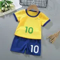 Maglia da calcio per bambini maglia da calcio per ragazzo Set divisa da calcio traspirante in