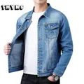 Giacca da uomo Casual cotone nero Denim Jaqueta Jeans Masculina Slim Washed Retro Classic Blue Jeans