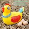 Novità uova di gallina che depongono giocattolo musica animale il pollo magico con 3 uova suono