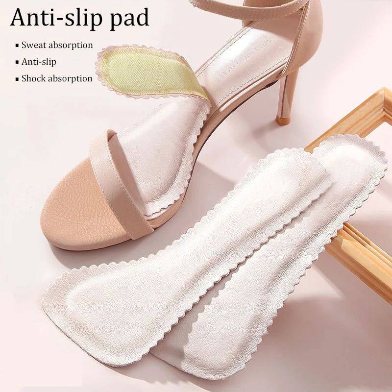 Solette per Sandali Autoadesive Antiscivolo, Cuscinetti Traspiranti per Scarpe da Donna, Inserti Morbidi per Scarpe con Tacco Alto, Adesivi per Suole, Solette Ortopediche