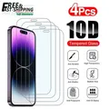 4 pezzi in vetro temperato per iPhone 17 Air 16e 16 15 14 13 12 11 Pro Max Mini protezione schermo 7 8 6 6S Plus X XR Xs Max 9H HD
