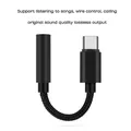 Adattatore USB C a 3 5 MM Jack Aux Tipo-C 3 5 Jack Cavo audio Accessori per telefoni Cabo Adaptador USB Tipo C Adattatore USB C Cuffie