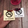 Segnale di avvertimento da 10cm senza fumo Logo non segno di fumo adesivo per colla per luoghi