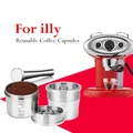 ICafilas Filtro per capsule di caffè riutilizzabile adatto per macchina da caffè illy Cucchiaio dosatore per capsule di caffè riutilizzabile in acciaio inossidabile
