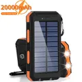 20000mAh banca di energia solare caricatore portatile esterno Powerbank batteria esterna