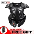 WOSAWE Kids Body Chest protezione della colonna vertebrale gilet protettivo giacca da moto armatura