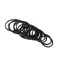 1SET cintura per macchina con nastro a cassetta Mix di larghezza 1.2mm cintura in gomma quadrata comune assortita per registratori Walkman DVD Drive