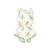 BAILEY'S BLOSSOMS Romper: Green Print Skirts & Rompers - Kids Girl's Size Large