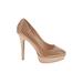 Jessica Simpson Heels: Pumps Platform Boho Chic Tan Shoes - Women's Size 9 1/2 - Round Toe