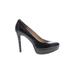 Nine West Heels: Slip On Stilleto Cocktail Party Black Solid Shoes - Women's Size 6 - Round Toe