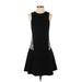 Proenza Schouler Casual Dress - Mini Crew Neck Sleeveless: Black Print Dresses - Women's Size 2