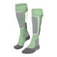 FALKE UK SK2 Skiing Knee High Socks Women - QUIET GREEN / UK5.5-6.5