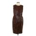 Vince Camuto Casual Dress: Brown Dresses - Women's Size 12