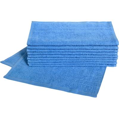 Gästehandtuch DYCKHOFF "Kristall", blau (kobaltblau), B:30cm L:50cm, Frottier, Obermaterial: 100% Baumwolle, Handtücher (Packung), mit Bordüren Image