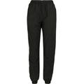 Stoffhose URBAN CLASSICS "Damen Ladies Striped Crinkle Pants" Gr. L, US-Größen, schwarz-weiß (black, white) Damen Hosen Stoffhosen