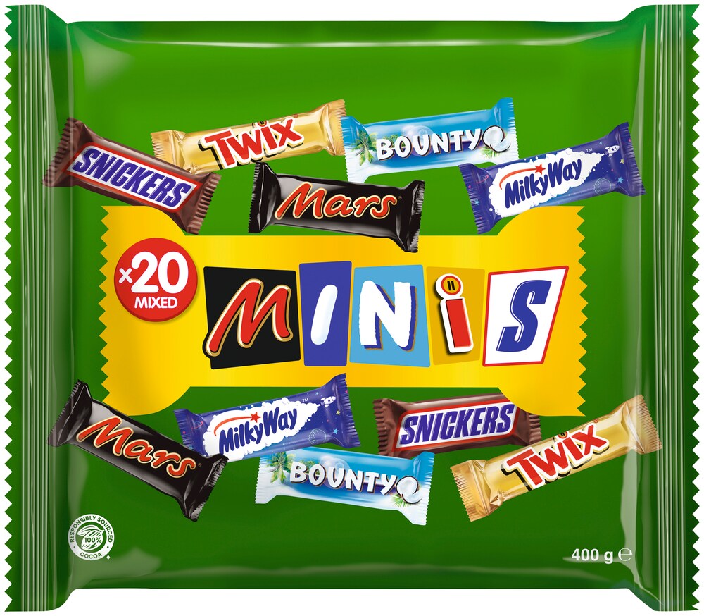 Mars Mixed Minis Schokoriegel 20 Portionen (400g) Image