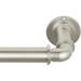 Williston Forge Cambria Designer Series Industrial 1 1/8 Inch Dia. Fixed Length Curtain Rod Metal in Gray | 1.5 H in | Wayfair