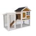 Tucker Murphy Pet™ Duvernay en Chicken Coop Hen House Rabbit Hutch w/ Waterproof Roof, Removable Tray, Wire Fence in Brown | Wayfair