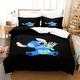 Stitch Single Bedding Set Girls,3D Quilt Duvet with Pillow Case,Soft Duvet Set,Zipper Single People Men Double（200x200cm） Lilo & Stitch