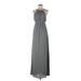 Show Me Your Mumu Casual Dress Halter Sleeveless: Gray Print Dresses - Women's Size Medium