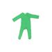 Long Sleeve Outfit: Green Solid Bottoms - Size 0-3 Month