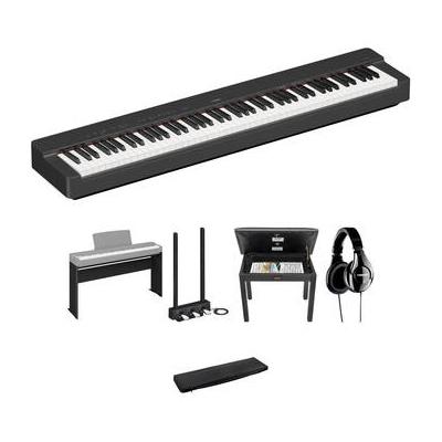 Yamaha P-225 88-Key Portable Digital Piano Kit with Furniture Stand, 3-Pedal Unit, P225B