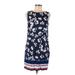Saint Tropez West Casual Dress: Blue Dresses - Women's Size 8