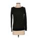 Ann Taylor LOFT Pullover Sweater: Black Tops - Women's Size Small