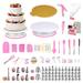 RAFOW 290pcs Cake Decorating Supplies Cake Decorating Kit Cake Baking Set w/ Piping Tips, Scraper, Spatula, Puff Nozzles in Gray | Wayfair 3848209