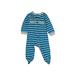 Child of Mine by Carter's Long Sleeve Outfit: Blue Stripes Bottoms - Size 6-9 Month